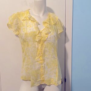 Banana Republic floral blouse